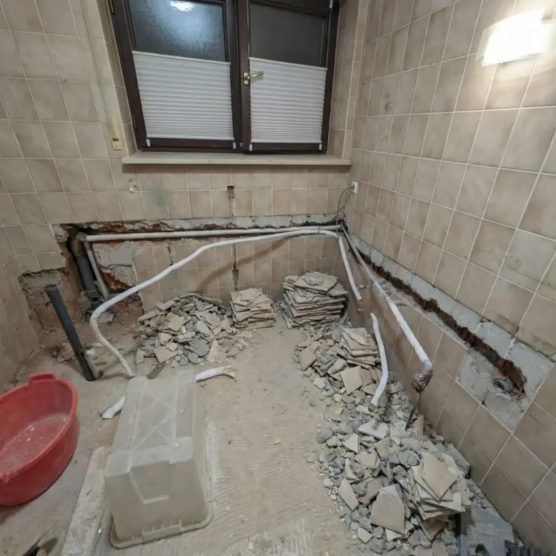 Rückbau und Entkernung bei Badsanierung